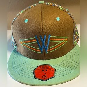 Grassroots California “Werk Out” fitted flatbill festival hat
